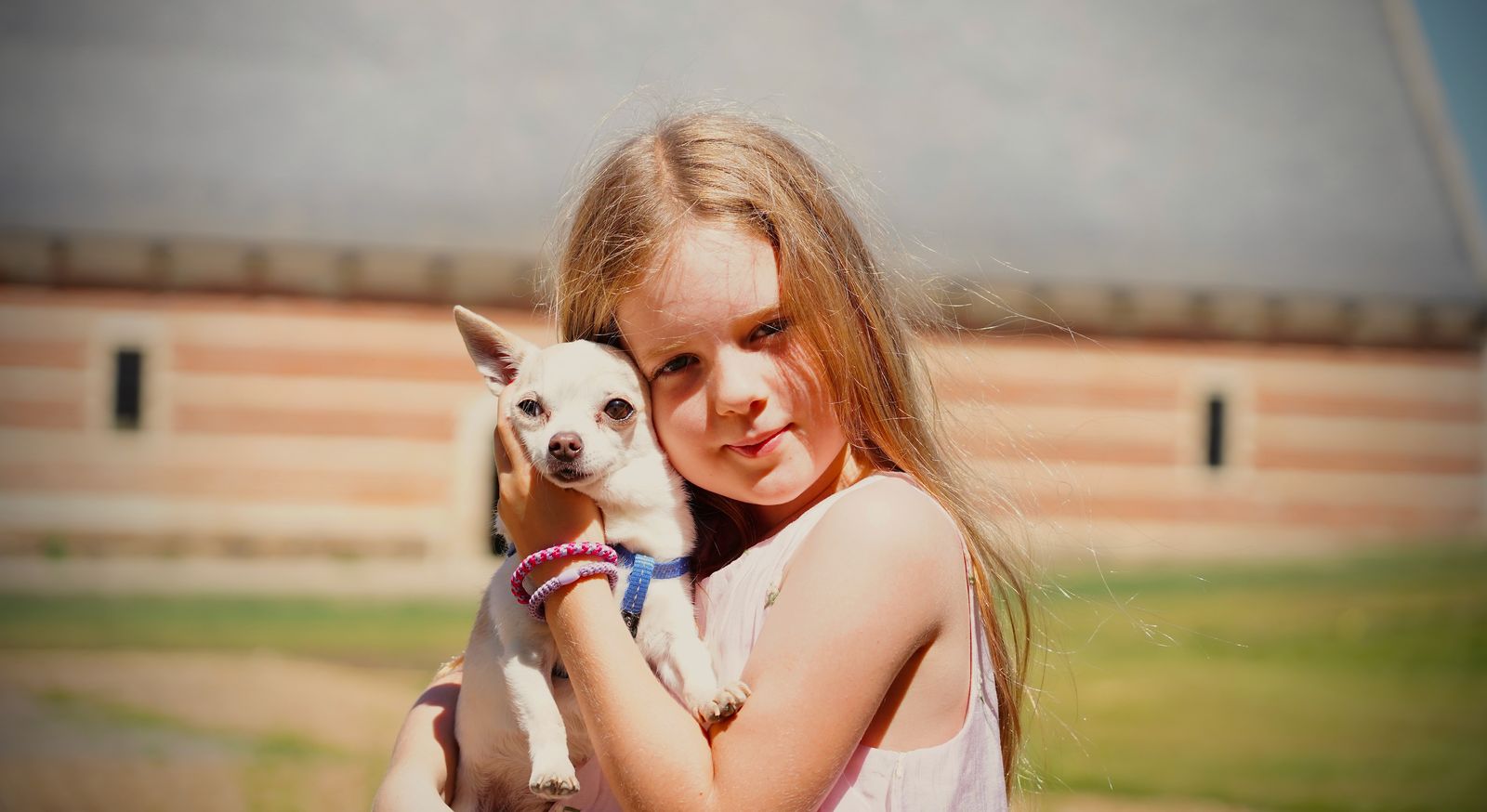 Ellie met hondje